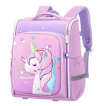 PALAY® School Backpack for Girls, Unicorn Cartoon School Backpack Girls Backpack for School, Travel, Camping, Burden-relief School Backpack for Kids 3-6 Years Old