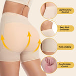 PALAY® Butt Lifter Padded Underwear for Women Hip Pads Enhancer Shapewear Shorts Seamless Tummy Control Panties Shaper Fake Pad, XL(Beige)