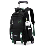 PALAY School Bag Trolley Rolling Backpack for Kids featuring 6 Wheels and Detachable Stand | Ideal for Elementary and Middle School