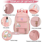 PALAY® BTS Backpack For Girls School Backback Kpop BTS Bangtan Girls Casual Backpack Suitable for Students 15.6in Laptop Backpack