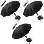 PALAY Umbrella for Men and Women with 50 Inch Canopy and Award Winning Carabiner Handle Design