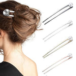 PALAY® 4pcs Large Pearl Hair Stick for Buns, Metal Juda Pin U Pin for Hair, 5.8in Long Hair Pins for Women Stylish Chignon Hair Bun Stick Hair Bun Accessories Girls Gift