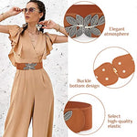 PALAY® Elastic Waist Belts for Women, Interlocking Buckle Belt for Dress Jumpsuit