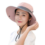 PALAY® Hat for Women Stylish Wide Brim Sun Hats for Women Summer Beach Hat with Ponytail Hole UPF 50+ UV Protection Mesh Bucket Hats Packable Travel Cap For Beach, Boating, Fishing, Outdoor 3 PCS