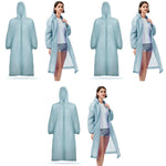 PALAY Rain Ponchos for Adults featuring 56.2 in Length and 53.5 in Chest | Reusable EVA Pack of 2