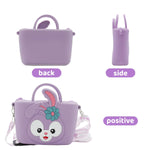 PALAY® Purse For girls, Mini Adorable Stella-Lou Silicone Sling Shoulder Bag For Girls: Durable, Adjustable Strap, Vibrant Purple Kids Cartoon Handbag For Keys, Coins, Snacks - Perfect Girl Gift