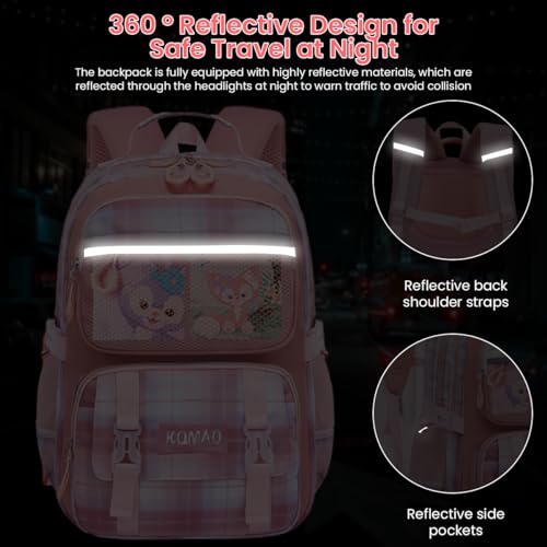 PALAY® Unicorn Bags for Girls Stylish School Backpack for Kids Girls Durable Waterproof Girls School Bag Shoulder Bags for Girls Kids Backpack for Girls Birthday Gift (6-12 Years Old) - Pink