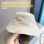 PALAY® Women Bucket Hat Foldable Cotton Sun Beach Hat Fisherman Hat Casual Outdoor Cap Lovely Bomber Hats For Women Men Boy Girl, Multi-Colour