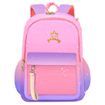 PALAY Large Gradient Purple Fashion Backpack for School Girls 6–12 with Padded Straps and 32×18×44 cm Multi‑Layer Design