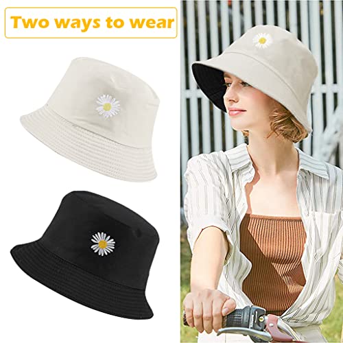 PALAY® Women Bucket Hat Foldable Cotton Sun Beach Fisherman Casual Outdoor Cap Lovely Bomber Hats for Women Men Boy Girl Multi-Colour Free Size X3