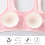PALAY Training Bras for Teen Girls with Non Wired Support and Cotton Comfort 4 Pack | Seamless Bralettes for Ages 8 14
