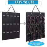 PALAY® Sunglasses Organizer Wall Hanging Organizer for 15 Pair of Glasses, Hanging Eyeglasses Storage Holder, Women's Glasses Cases Organizer Displaying for Wardrobe(Without Sunglasses)