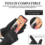 PALAY® Winter Gloves for Men Women, Warm Windproof Coldproof Touchscreen Riding Gloves, Bike Gloves, Adjustable Wrist Closure for Walking Snowboarding Hiking Cycling Outdoor, L