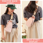 PALAY Cross Body Chest Bag for Daily Commuting featuring 13.5×23×7.5 cm PU Design | Pink