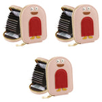 PALAY Girls Card Bag for Travel with 8 Slots and 2 Compartments featuring RFID Blocking Pink 3 PCS