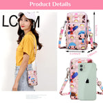 PALAY Women Crossbody Sling Bag for Daily Use featuring 3 Layers 19×10×6cm | Pink Nylon