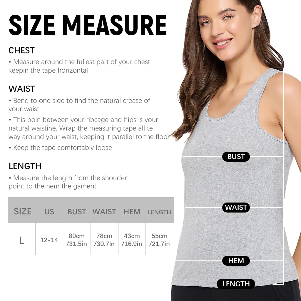 PALAY Thermal Top for Women featuring Fleece Lined Wide Straps in Black | Warm Winter Vest