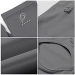 PALAY Sun Protection Gloves for Women with Anti Slip Palm and Touch Screen Design | 3 PCS Grey Nylon Arm Sleeves 22.2 in