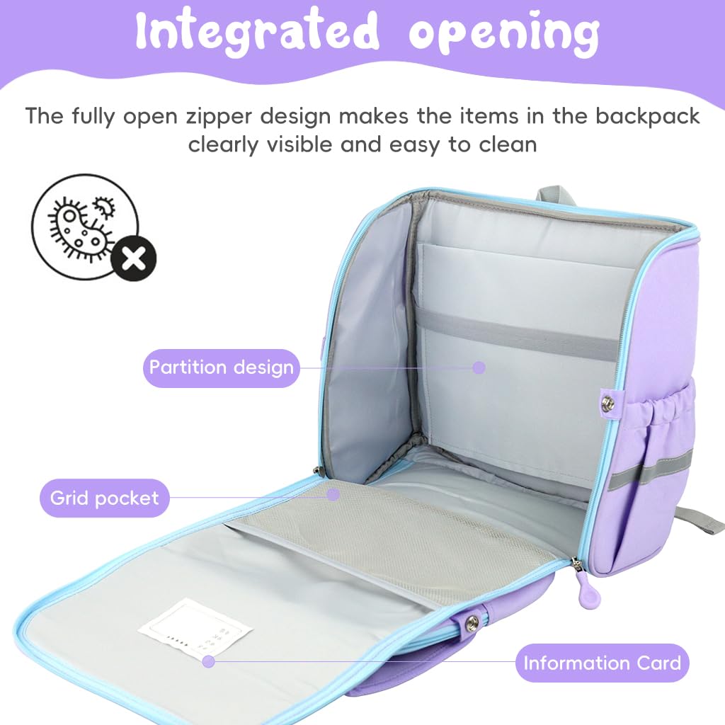 PALAY Backpack for Kids featuring Unicorn Pattern and Reinforced Zippers | Ideal School Bag