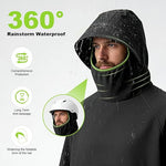 PALAY® High Collar Motorcycle Raincoat with Hood