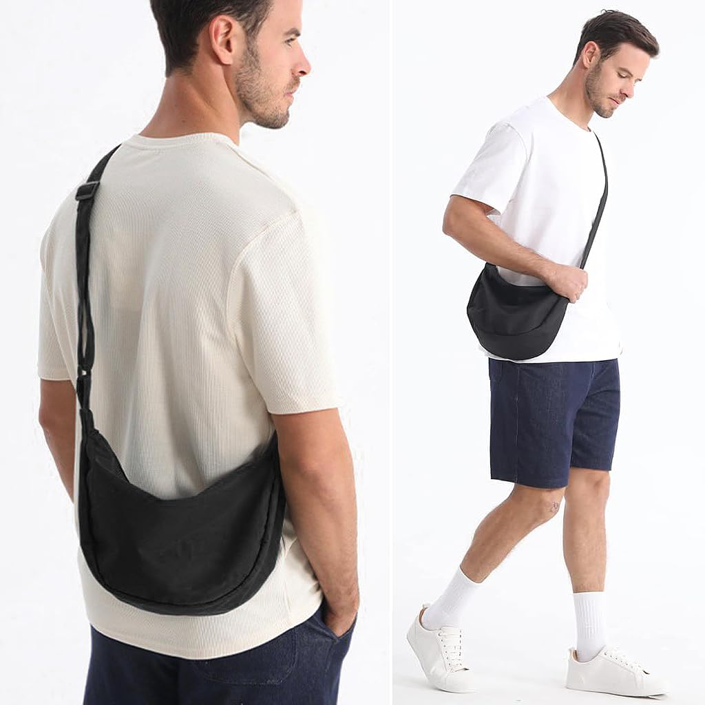 PALAY Small Sling Crossbody Bag for travel and daily use with adjustable strap | lightweight nylon design for women and men