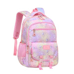 PALAY School Bag for Girls with Multi Compartments featuring Jellyfish Cartoon Print and Oxford Cloth | Comfortable Backpack for Kids 8–10 Years