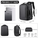 PALAY Backpack Bag for Men with USB Charging Port and Padded 17 in Laptop Compartment | Expandable 30–35L Waterproof Design for Business Travel