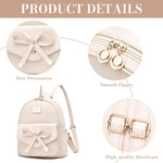 PALAY Women's Small Backpack for Travel with Three Compartments 28x14x32 cm | Waterproof Oxford Cloth Quilted Design