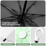 PALAY UV Umbrella for Sun and Rain with UPF 50+ Protection and 8 Ribs Design | Gradient Green