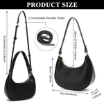 PALAY PU Hobo Bag for Women with Zip-up Closure and 24x7.5x25cm Compact Design | Evening & Casual Use