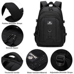 PALAY Backpack for School and Travel with 16 inch Laptop Compartment and Padded Straps | Black