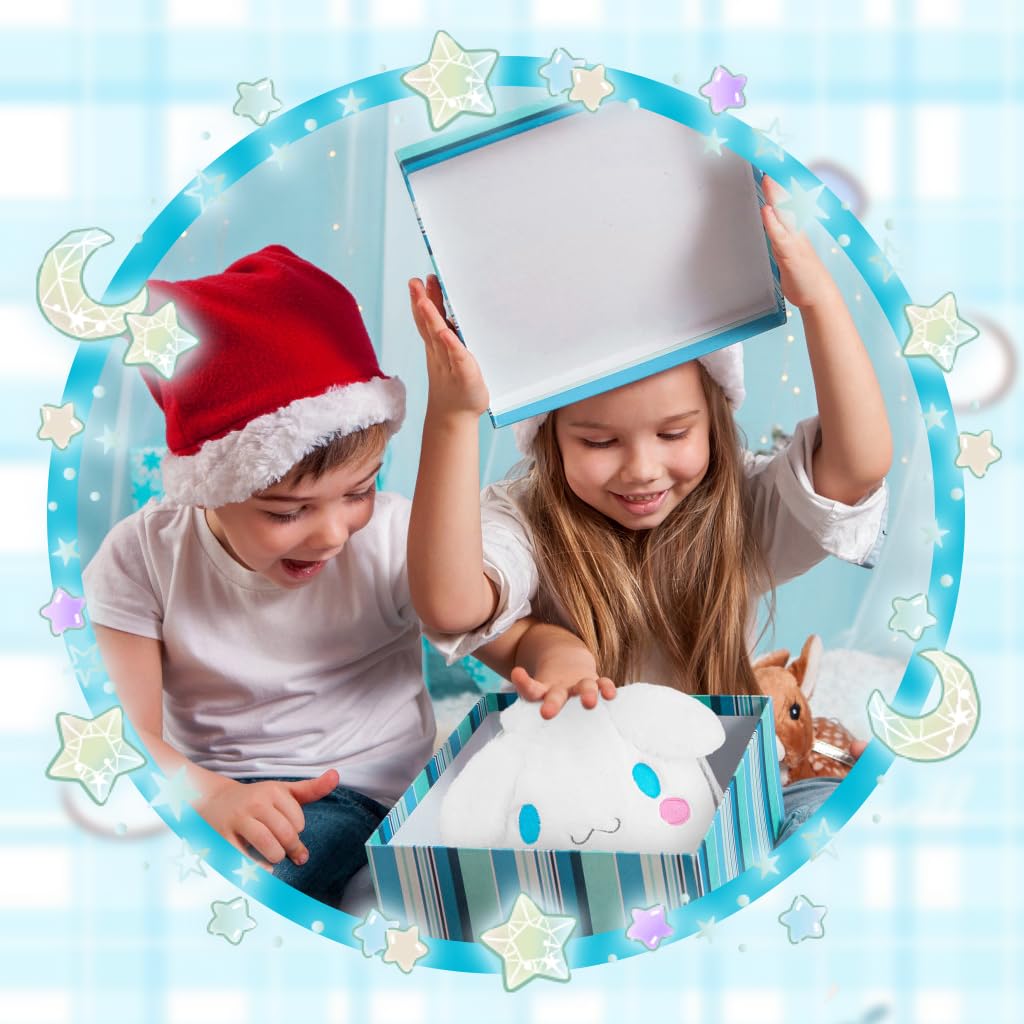 PALAY Cinnamoroll Plush Tote Bag with Drawstring Closure for Girls | Soft Plush Purse