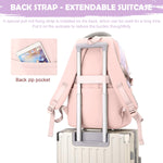 PALAY Girls Backpack for School and Travel with Multi Compartments | Pink Nylon Design