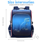 PALAY® School Backpack for Boy Backpack on Wheel SchoolBoy 6-8 Years Old Waterproof Cartoon Print Boys Backpack with Detachable Wheel Stand Lightweight Travel Backpack for Kids