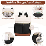 PALAY Diaper Bag Backpack for Travel with Changing Pad and Multi Pockets | Black Large Capacity