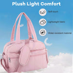 PALAY Women's Quilted Nylon Gym & Travel Duffel Bag