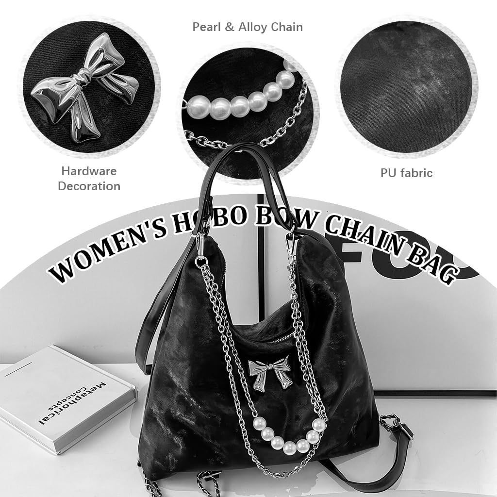 PALAY Hobo Bag for Women with Convertible Backpack Design and Black PU Material | Stylish Shoulder Tote