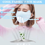 PALAY Sun Protection Mask for Women with Adjustable Ties and Soft Fabric | Reusable Blue Face Cover for Outdoor Sports