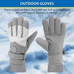 GUSTAVE® Winter Women Gloves Wool Fleece Liner Touchscreen Thermal Warm Outdoor Sports Thermo 2 PCS