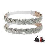 PALAY Shoe Straps for Heels with Elastic Anti Slip Design featuring Rhinestone Band | 2 Pcs