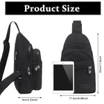 PALAY Crossbody Bags for Women featuring Three Zippered Pouches and Waterproof Nylon | Ideal for Daily Outings