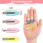 PALAY No Bend Hair Clips for Makeup and Hair Styling featuring 8pcs 6cm Resin Clips | Multicolor