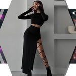 PALAY Leg Wraps for Women featuring Stretchy Non Slip Ribbons in Black | Stylish Pair