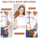 PALAY Crossbody Bags for Women with 11×4×18cm Capacity and Front Phone Pocket | Vintage Brown