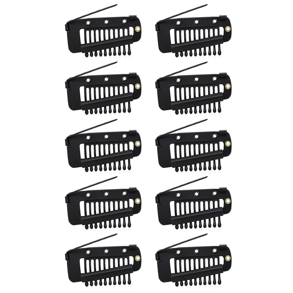 PALAY Chunni Clips for Dupatta and Scarf with Strong Grip Stainless Steel Pins | 10 Pcs Black