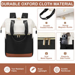 PALAY Laptop Backpack for Women 15.6 Inch with Dual Zipper and Wide Open Design | Oxford Cloth Travel Bag