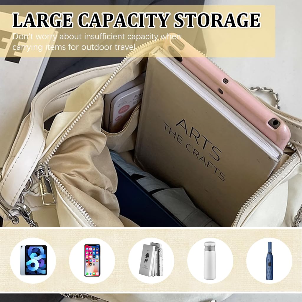 PALAY Tote Bag for Women with Convertible Shoulder and Backpack Design in Beige | PU Hobo Style