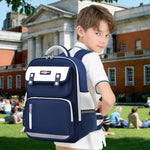 PALAY School Backpack for Kids with Chest Buckle and Reflective Strip Waterproof Oxford Cloth for 5–10 Year Olds | Ergonomic Burden‑Relief Design