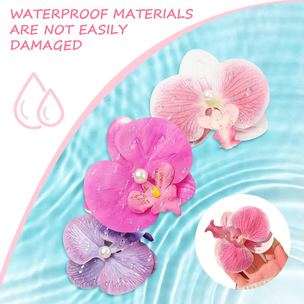 PALAY® 3Pcs Girls Barrettes Hair Clips Women Hair Clips Color Moth Orchid Barrettes for Girls Hair Clip Hair Accessories French Hair Clips Girls Fashion Floral Hair