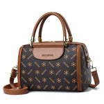 PALAY Handbag for Women with Vintage Print and Multi Layer Compartments | PVC Shoulder Bag